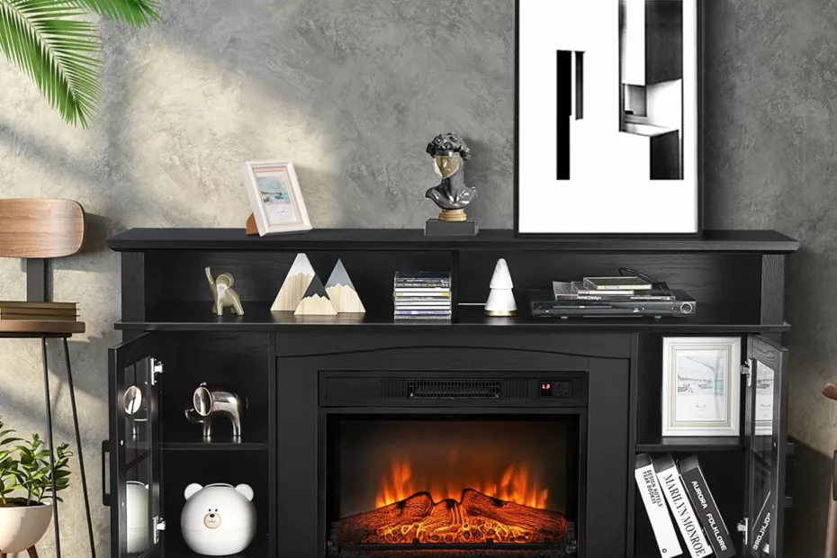 costway electric fireplace tv stand review