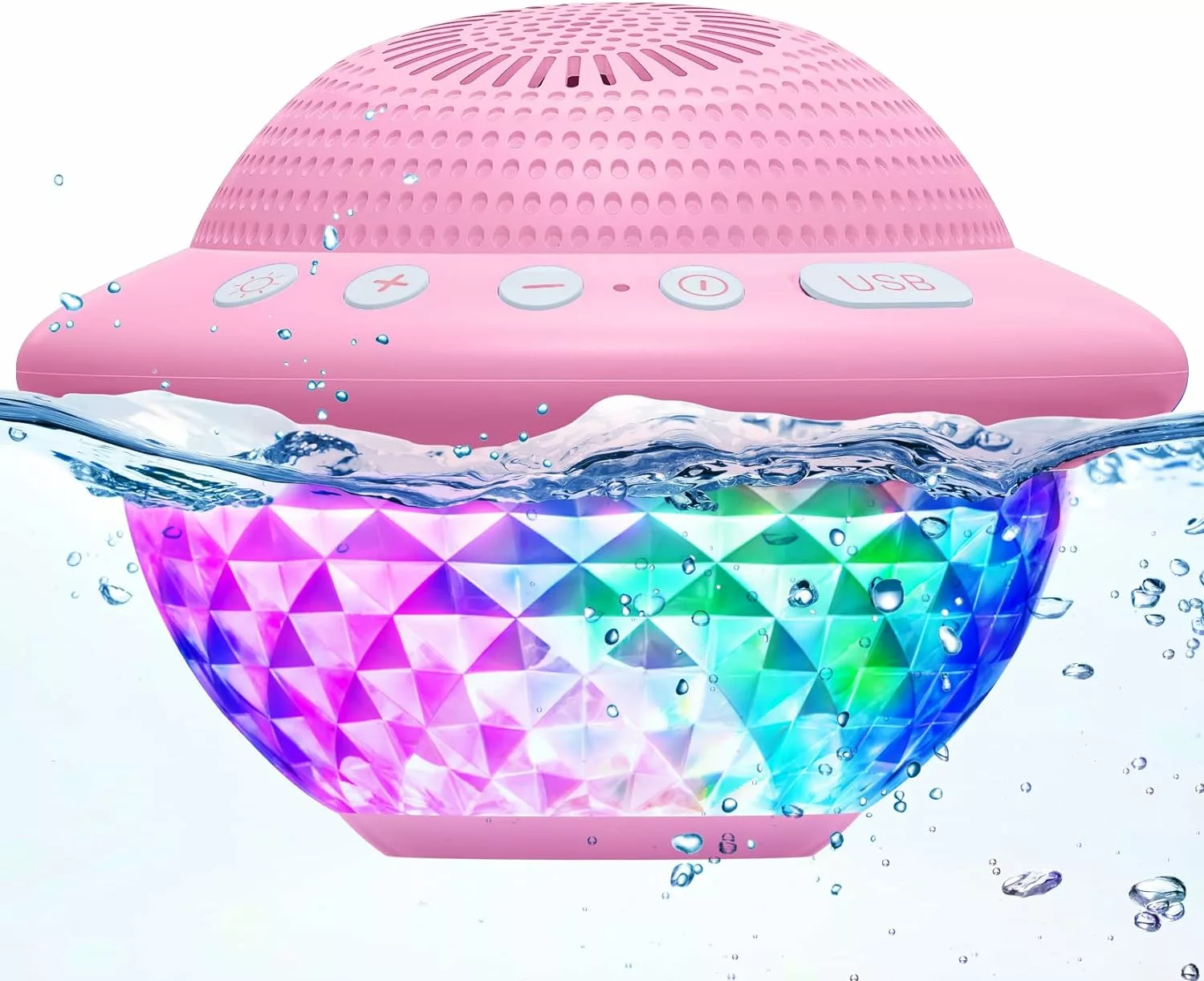 floating pool speaker with colorful led lights review jpg