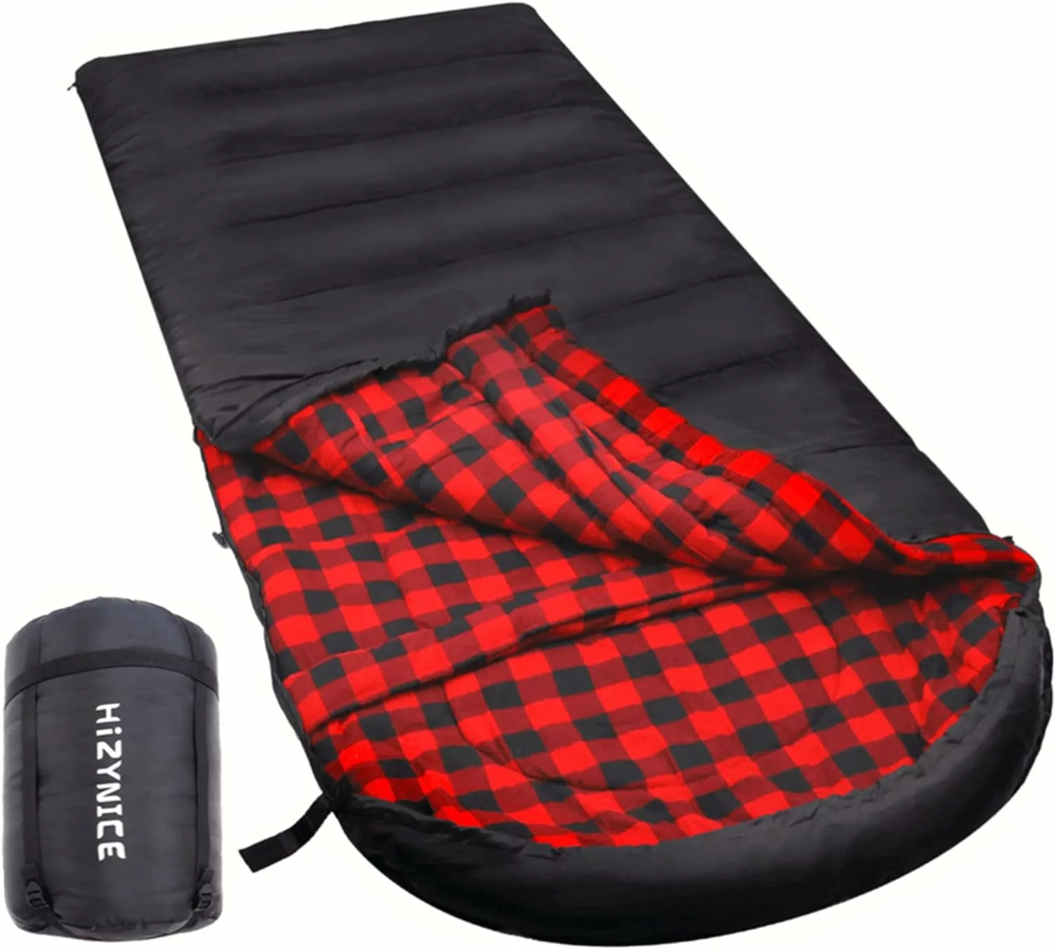 Amazon.com : HiZYNICE Sleeping Bag Zero Degree Sleeping Bags for Adults Big and Tall Winter Cold Weather Camping XXL Extra Large Wide,Black Left Zip,90 x 39 : Sports  Outdoors