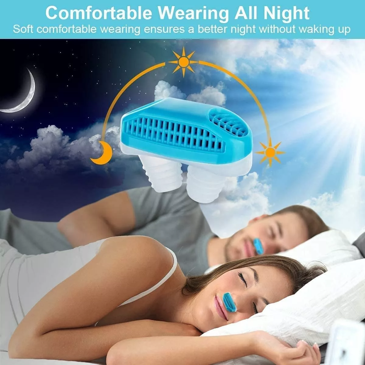 Anti Snoring Devices Anti Snoring Chin Strap for Men Women Adjustable Stop Snoring Solution Chin Straps Sleep Aids for Snoring Mouth Breather