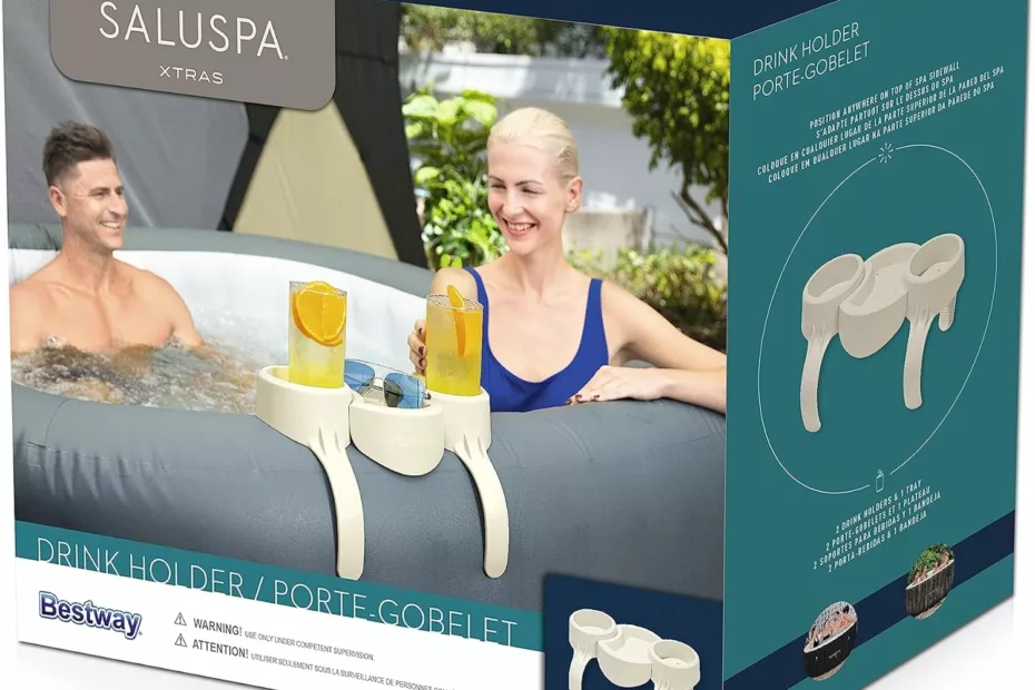 bestway saluspa inflatable spa drink holder tray review