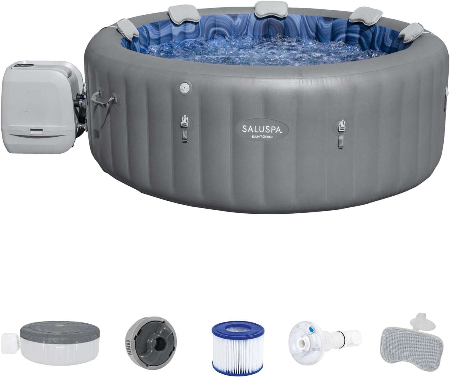 bestway saluspa santorini hydrojet 5 7 inflatable hot tub review