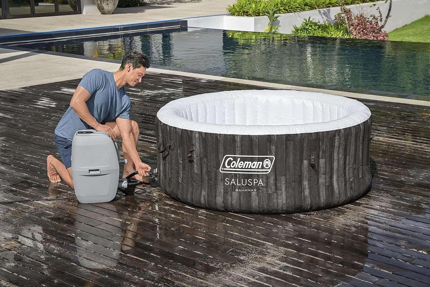 coleman saluspa bahamas hot tub spa review