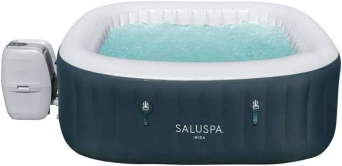 coleman saluspa ibiza airjet inflatable hot tub spa 4 6 person 71in x 71in x 26in review