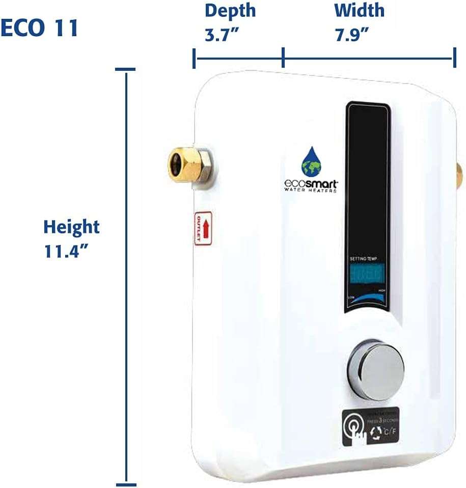 ecosmart eco 11 electric tankless water heater review