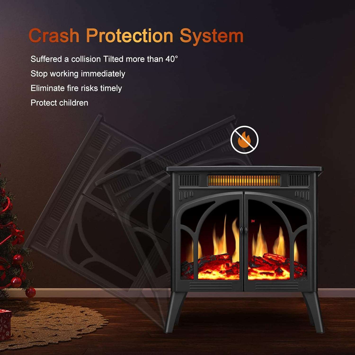 electric fireplace stove heater review