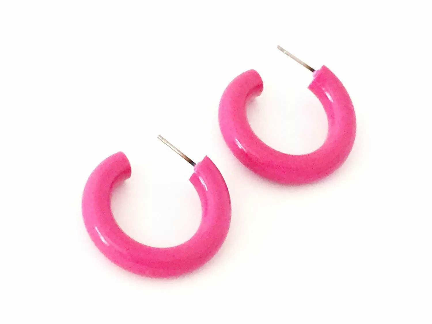 pink acrylic hoop earrings review jpg