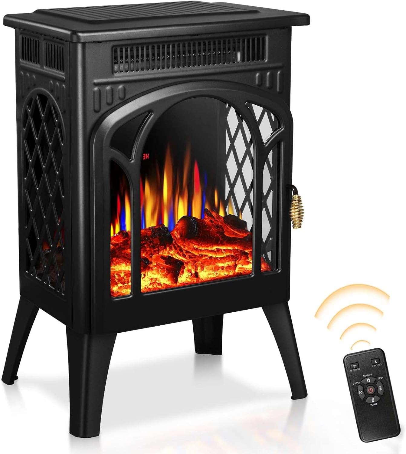 portable electric fireplace heater review