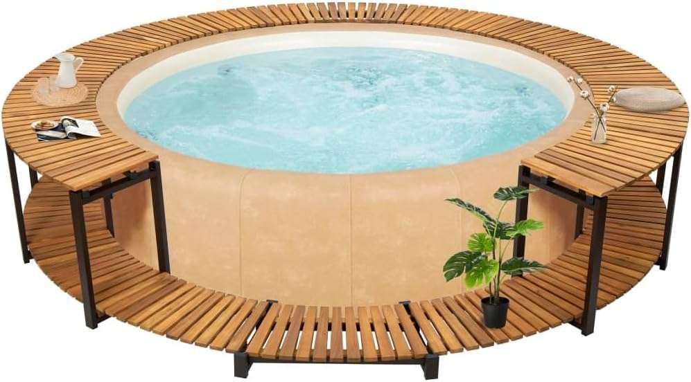 vidaxl spa surround solid wood review