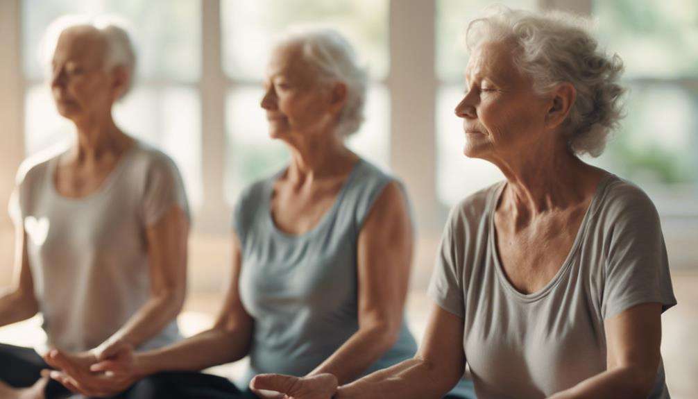 senior mindfulness through breathing