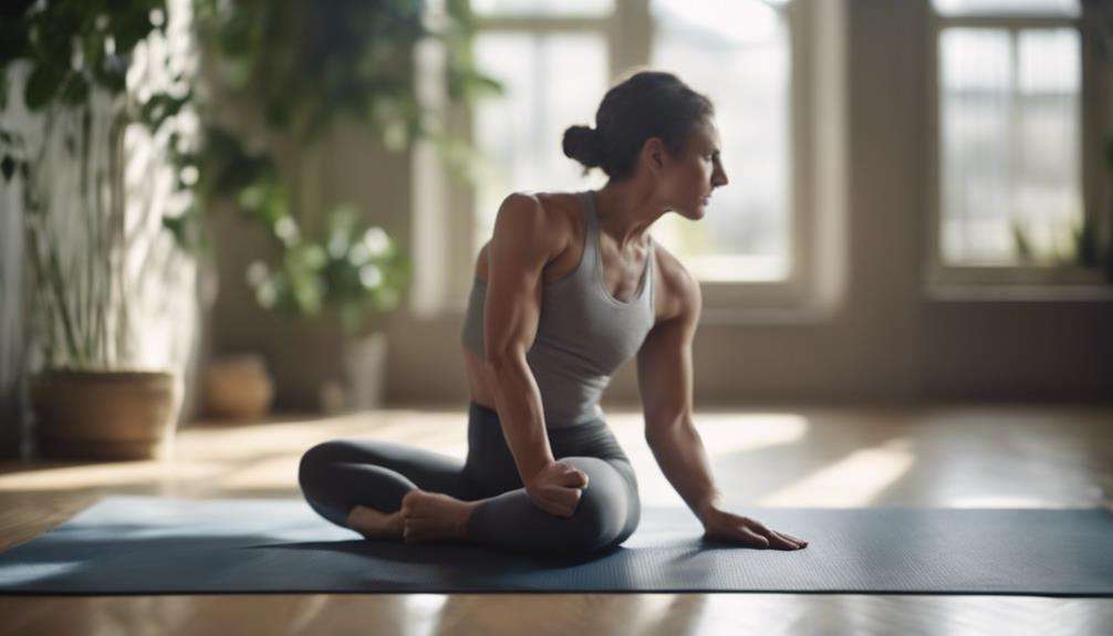 stress relieving yoga position