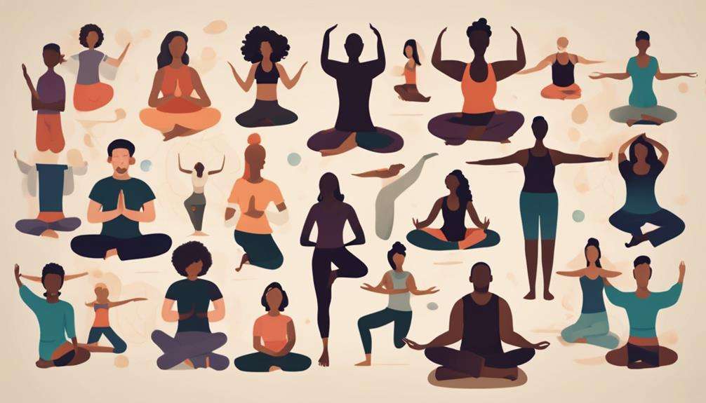 diverse yoga practitioners unite