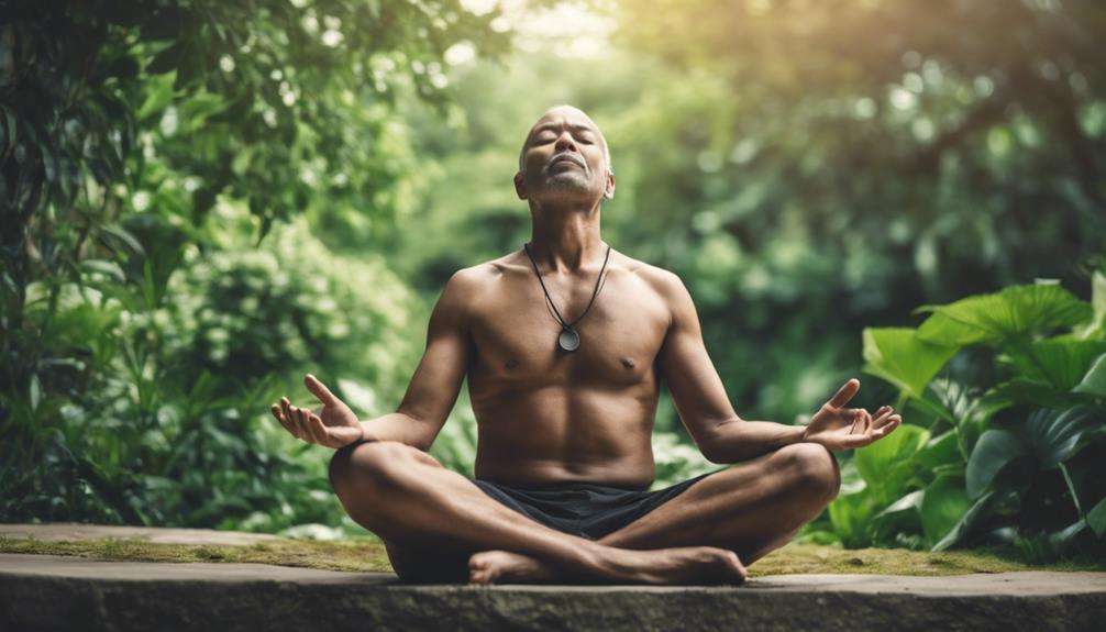 focused breathing techniques practiced